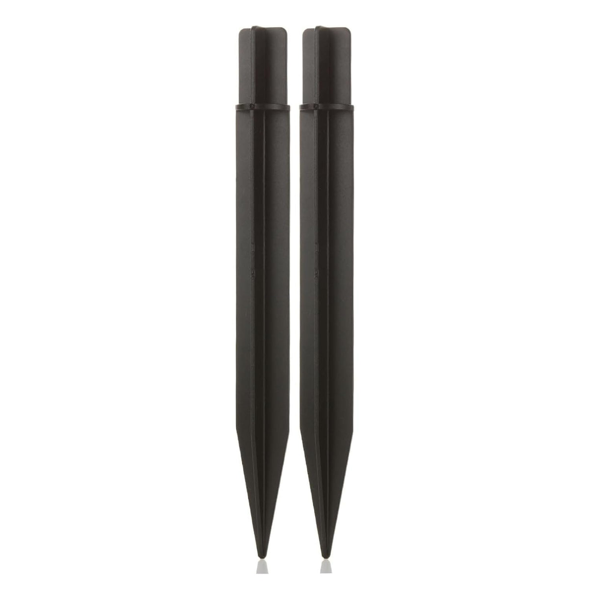 RyanDesign 8.25-inch ABS ground spike in black for secure solar lights.