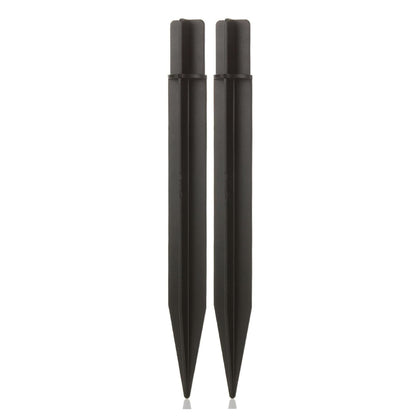 RyanDesign 8.25-inch ABS ground spike in black for secure solar lights.