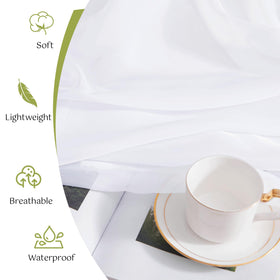 RYB HOME breathable privacy curtains allow airflow while shielding sun