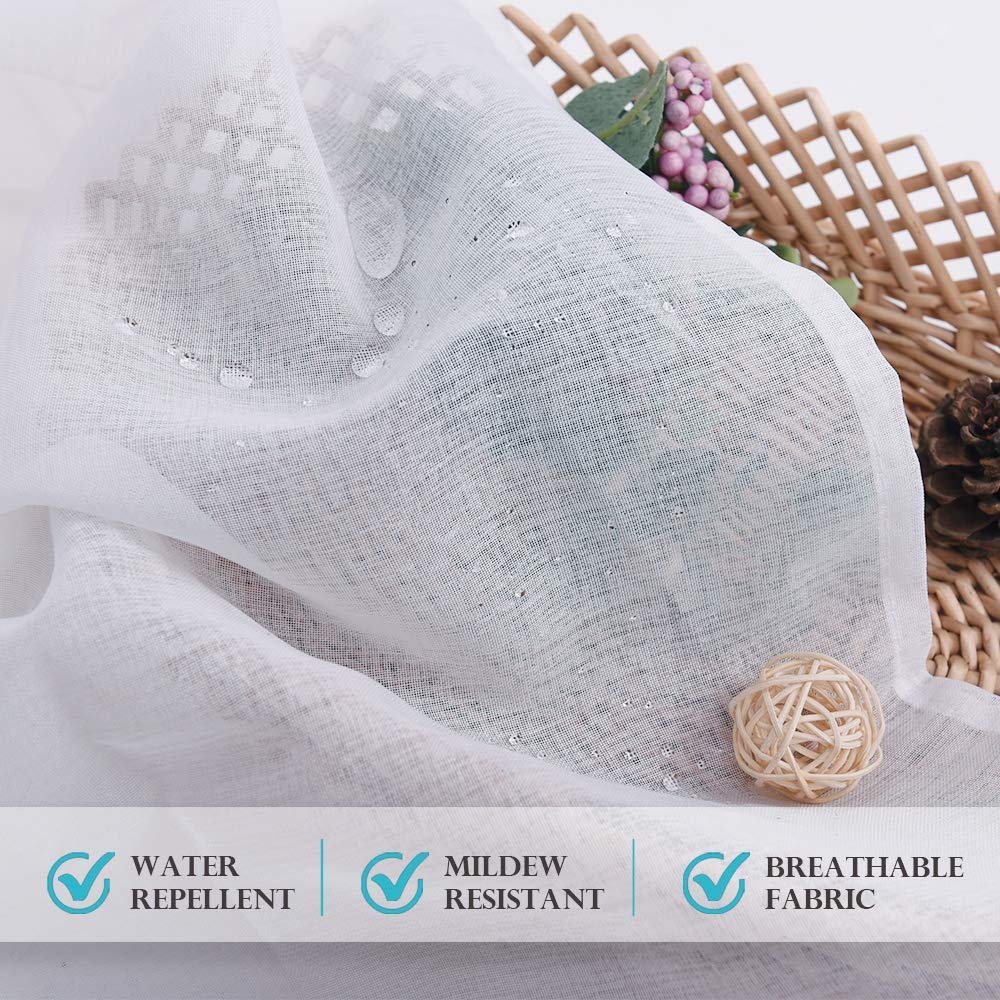 RYB HOME packaged two curtains for outdoor use ready to install