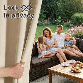 RYB HOME thermal-insulated curtains add comfort while blocking heat and glare