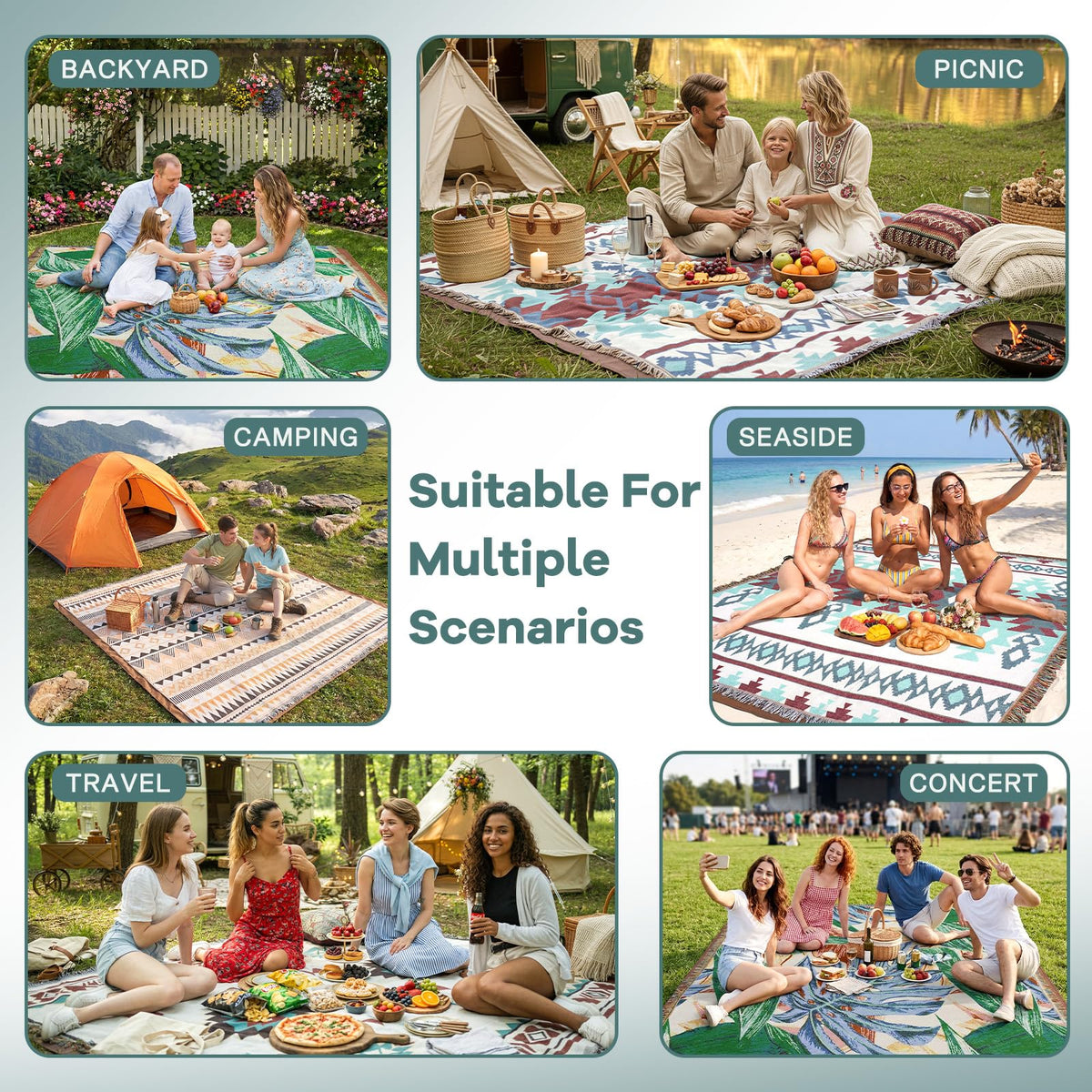 RYCHIC 2-in-1 mat in gift-ready packaging for outdoor gifting.