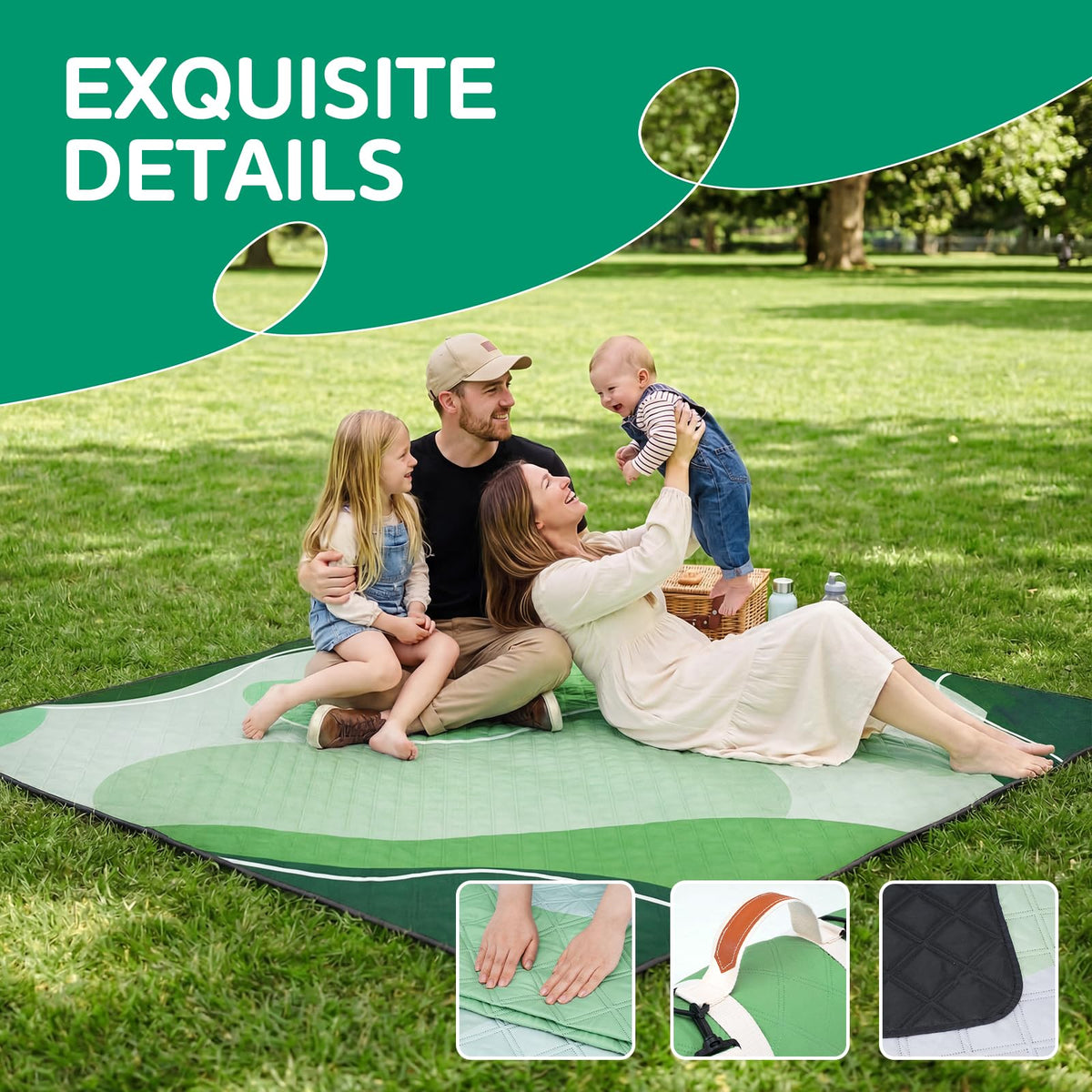 RYCHIC water resistance and sandproof surface minimize cleanup after outdoor activities.