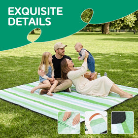 RYCHIC large outdoor mat for camping and park gatherings.