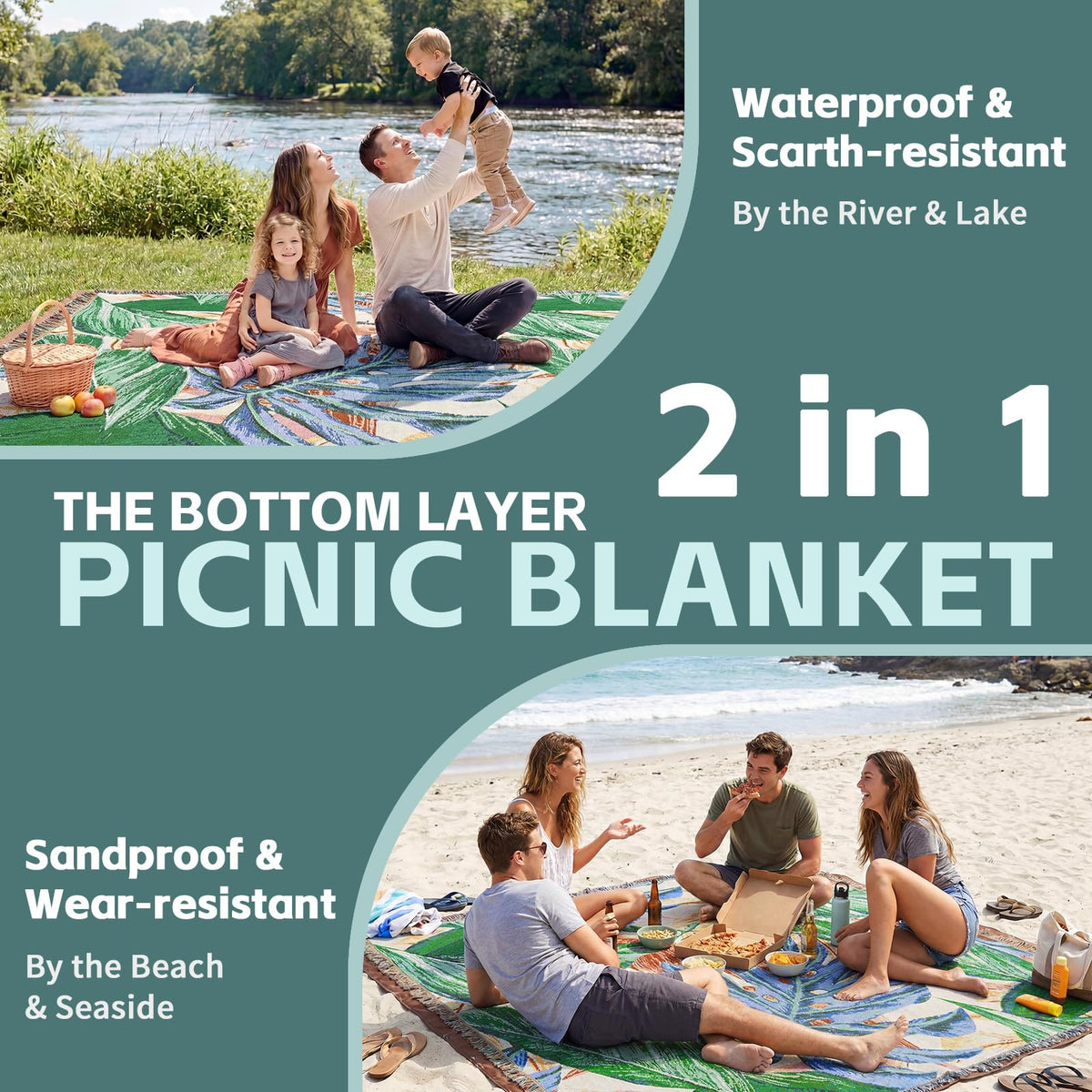 RYCHIC soft woven top surface ideal for lounging at the beach.