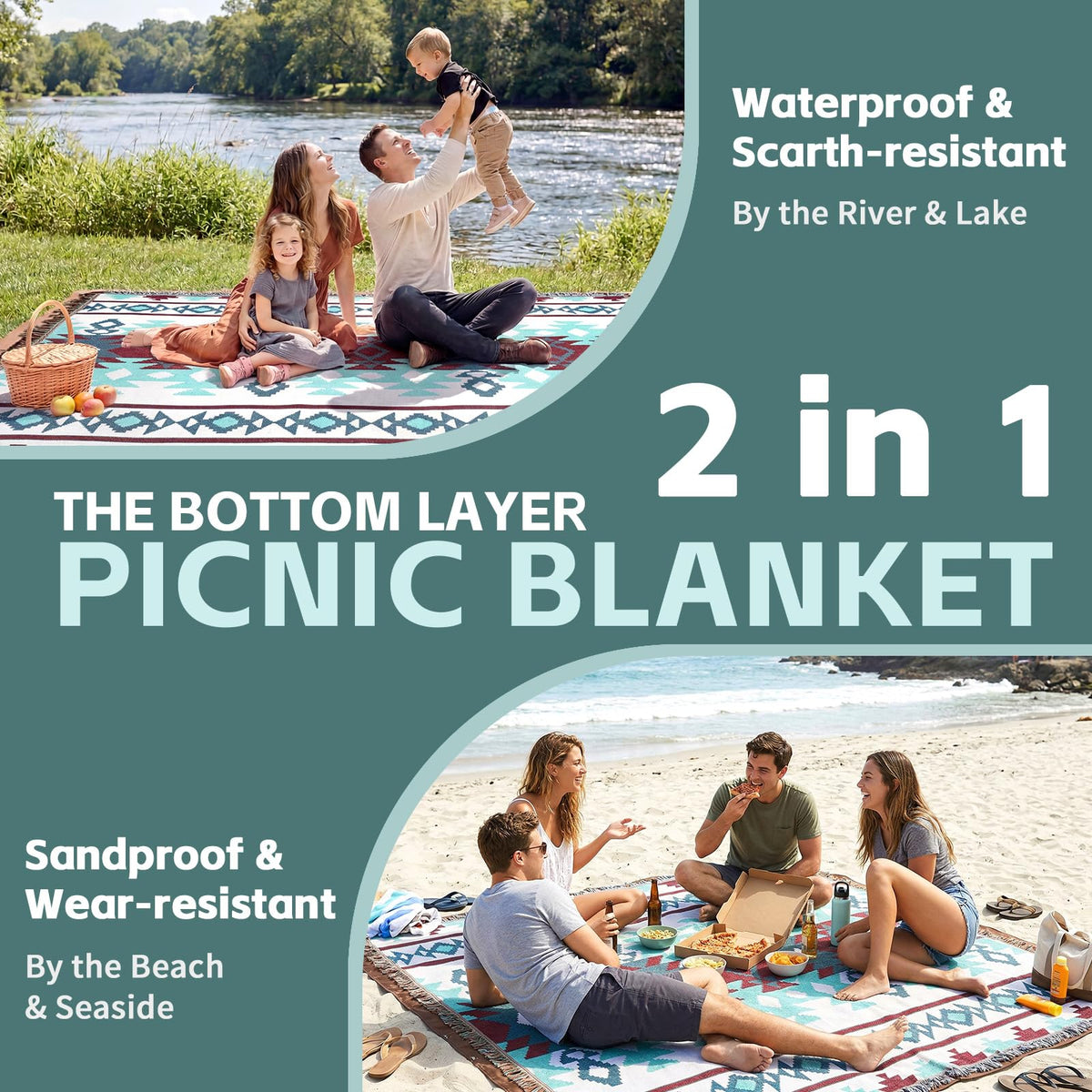 RYCHIC soft woven top provides a comfortable outdoor lounging surface.