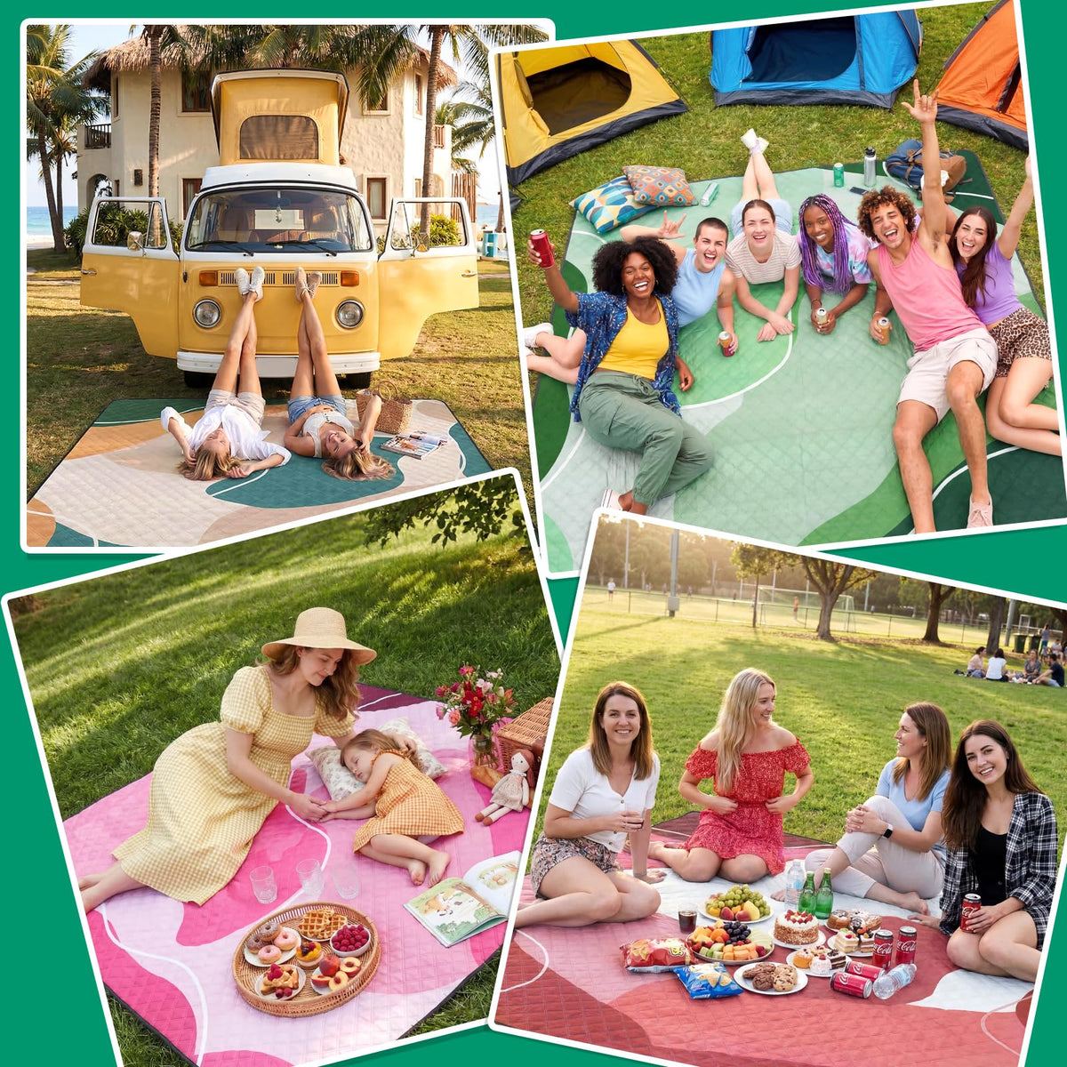 RYCHIC foldable blanket is lightweight and easy to carry after long days outdoors.
