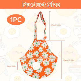 Ryetvok orange sling bag side view highlighting sturdy canvas and lightweight design.