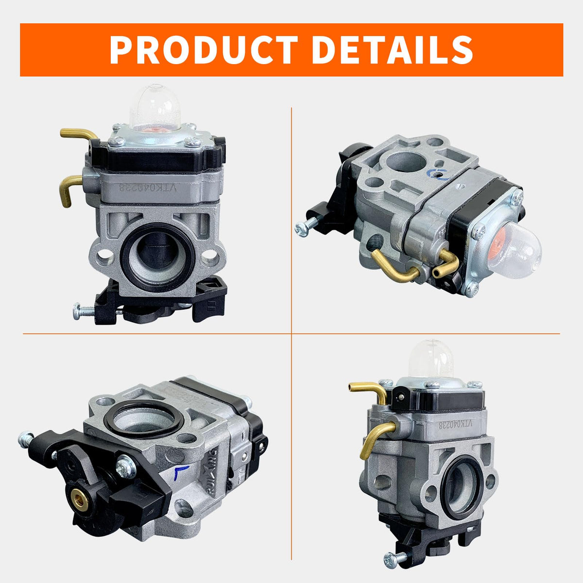 Ryobi 308054129 carburetor core compatible with Ruixing unit for easy swap