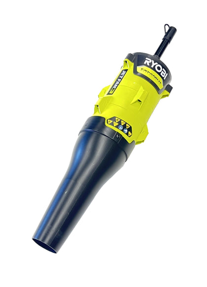 RYOBI Expand-It Jet Fan Blower attachment front view showing compact, mountable design.