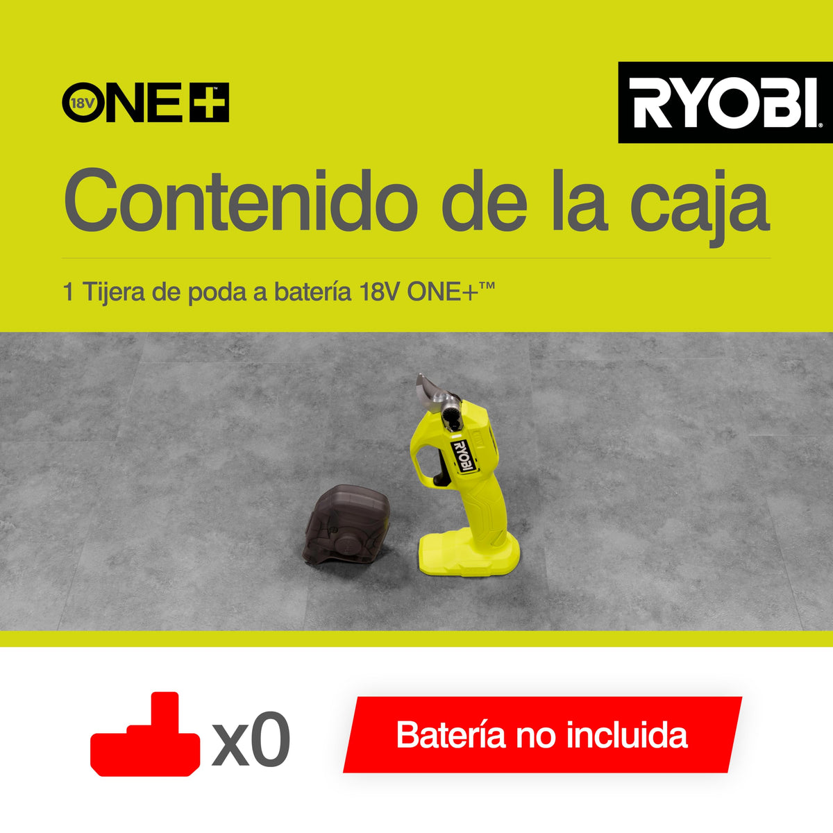 Ergonomic trigger on RY18SCA-0 reduces fatigue during pruning tasks.