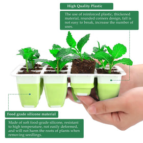 Ryscam root-safe design enables easy release of seedling root balls.