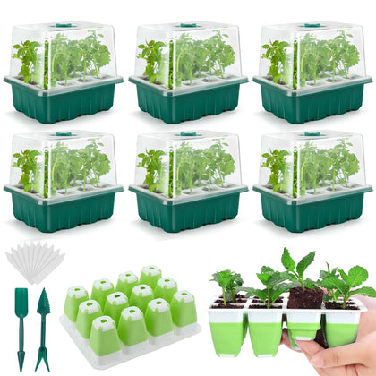 Ryscam seed starter tray 72 cells with flexible silicone bottom for intact transplant.