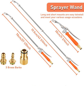 Ryscam silicone-wand 29inch provides smooth spraying and comfortable grip.