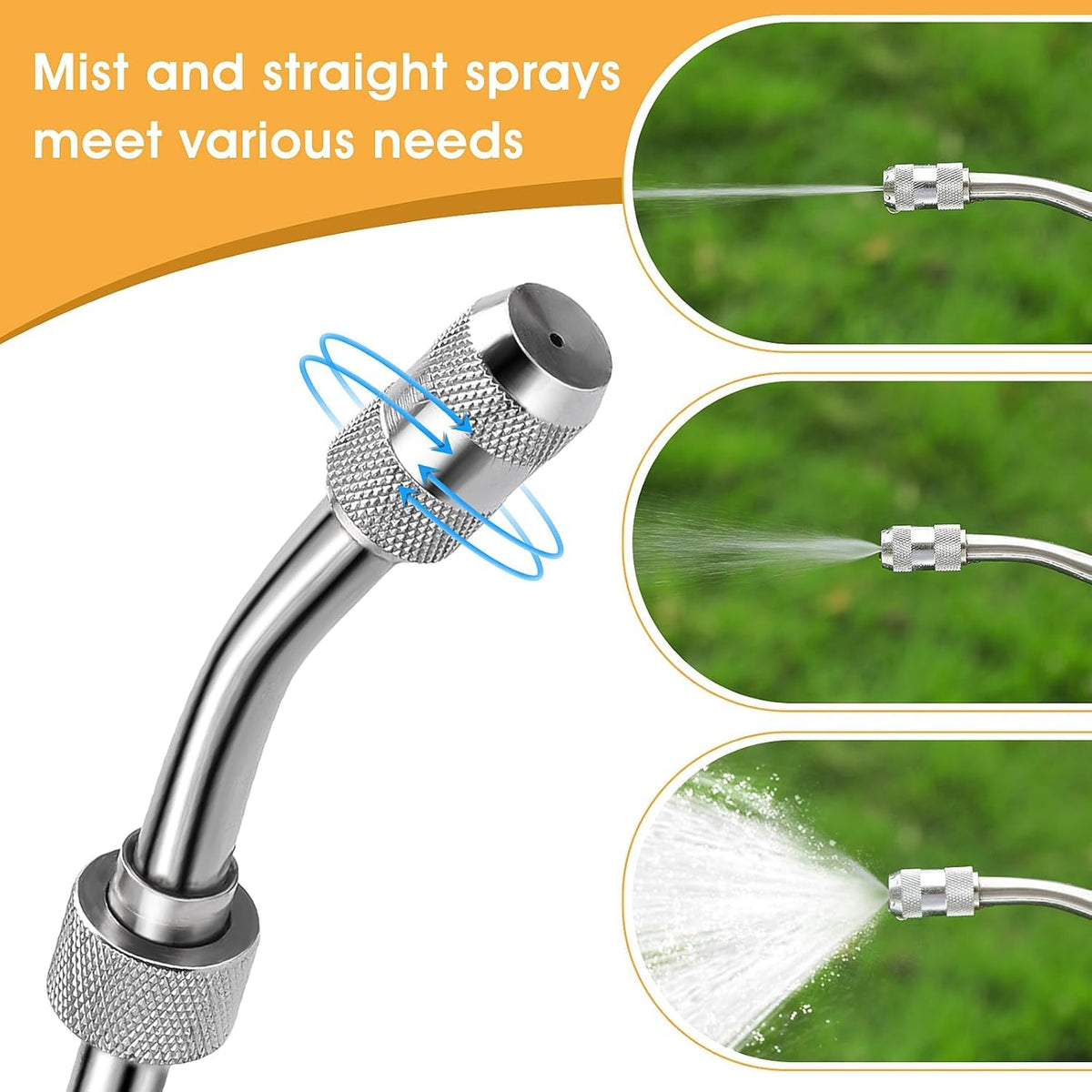 Ryscam stainless steel wand offers durable, long-lasting garden spraying