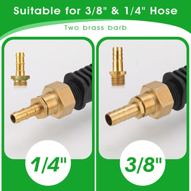 Ryscam 3/8-inch brass barb connection for secure connection