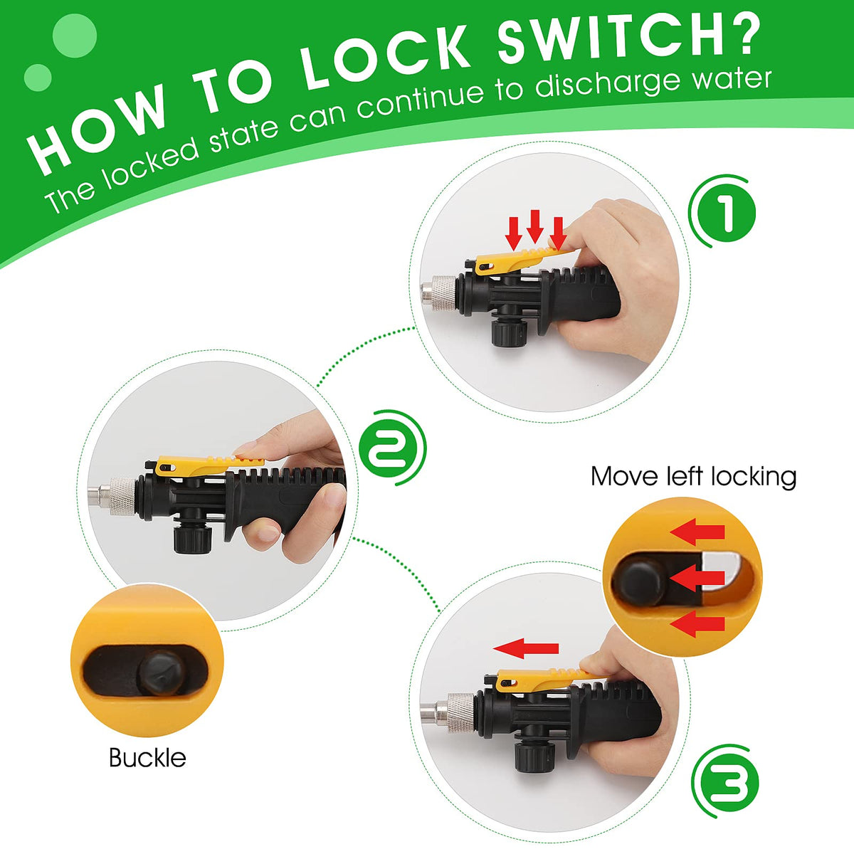 Ryscam lockable handle reduces hand fatigue during spraying
