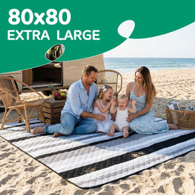 RYCHIC extra-large picnic blanket spread for 4-8 adults at park