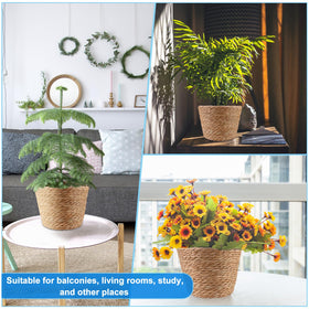 RZJSLSHANHAI Nordic-inspired seagrass basket adds natural warmth to spaces.