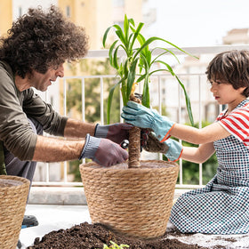 RZJSLSHANHAI waterproof lining prevents leaks while watering your plants.