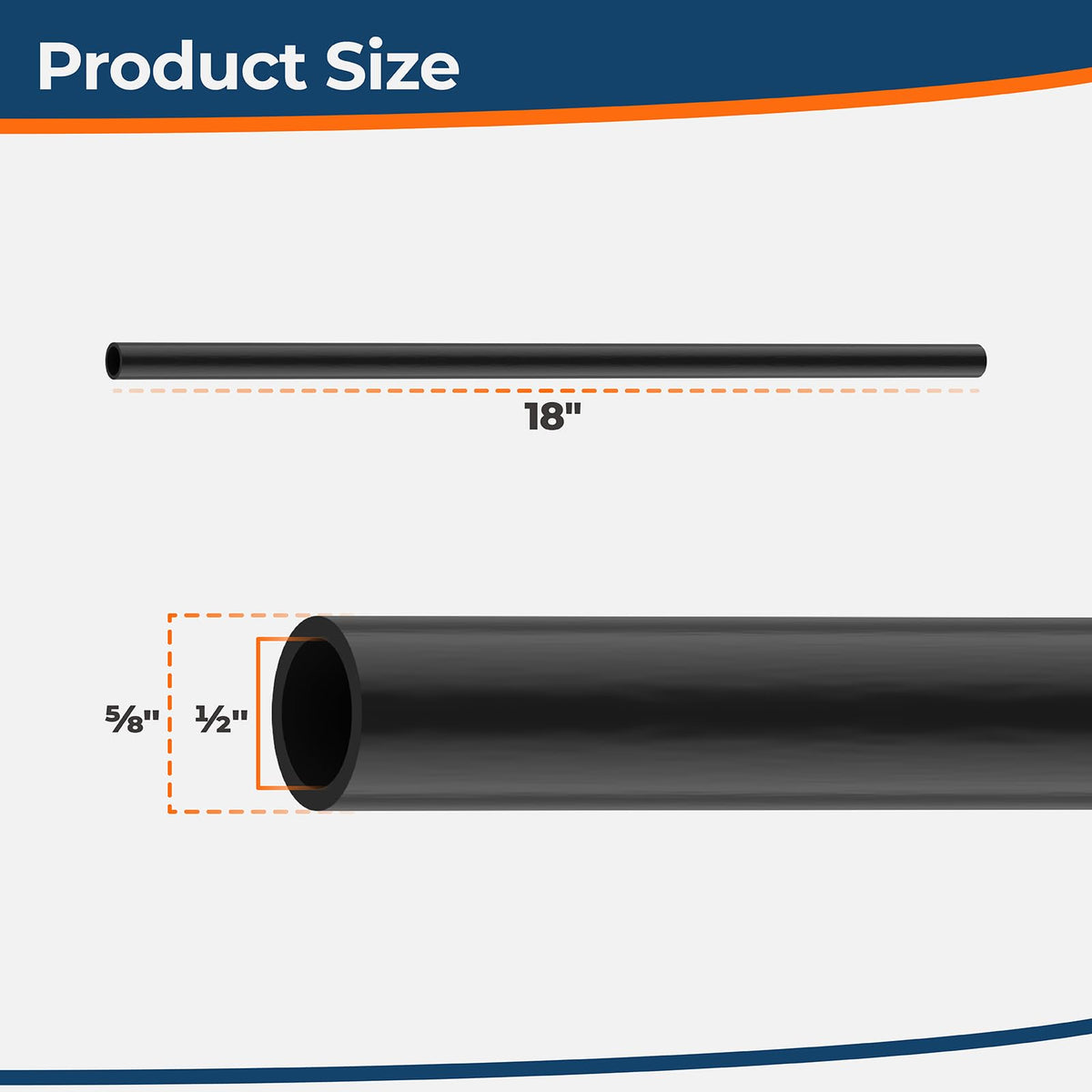 RZWWBAKING black plastic tube compatible with Rainbow 320 feeder