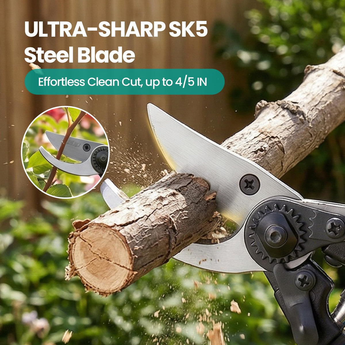 S2U High-elasticity spring enables quick, steady opening between cuts