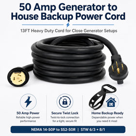 S7 13ft cord used in an outdoor generator to home connection scenario