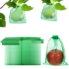Sabary fruit protection bags 13x18 cm shielding crops from pests while keeping fruit visibility.