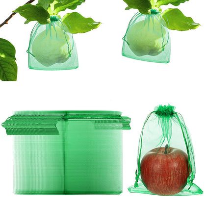 Sabary fruit protection bags 13x18 cm shielding crops from pests while keeping fruit visibility.
