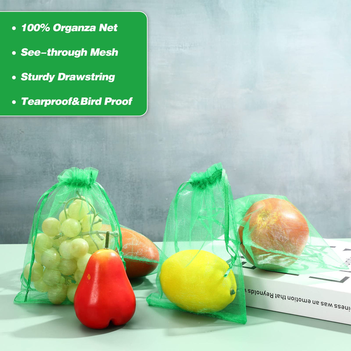 Sabary reusable mesh bags offer long-term value for garden fruit storage.