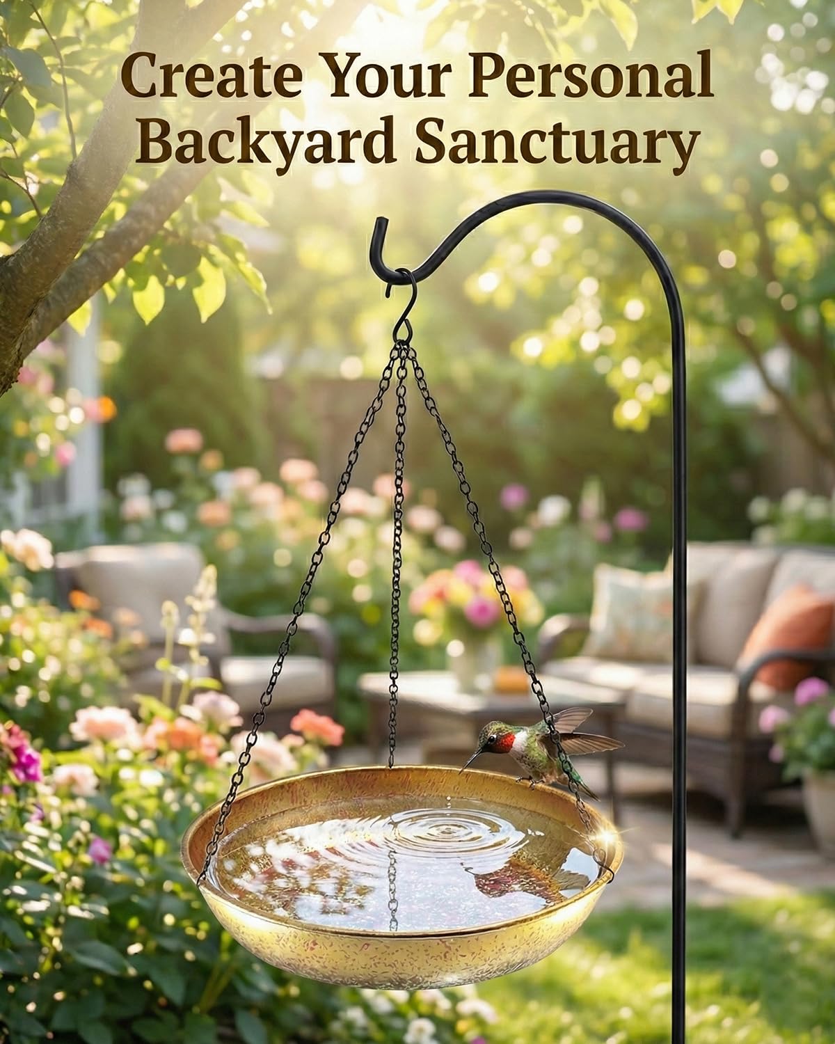 SAC SMARTEN ARTS anti-rust chain and S-hook included for setup
