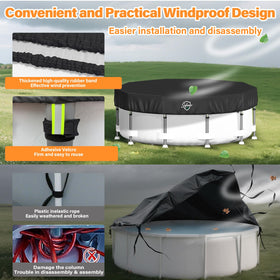 Safana 14ft cover features a reflective strip for better nighttime visibility.