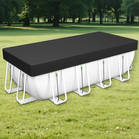 Safana 7x10ft rectangle pool cover front view protects debris and keeps water clean
