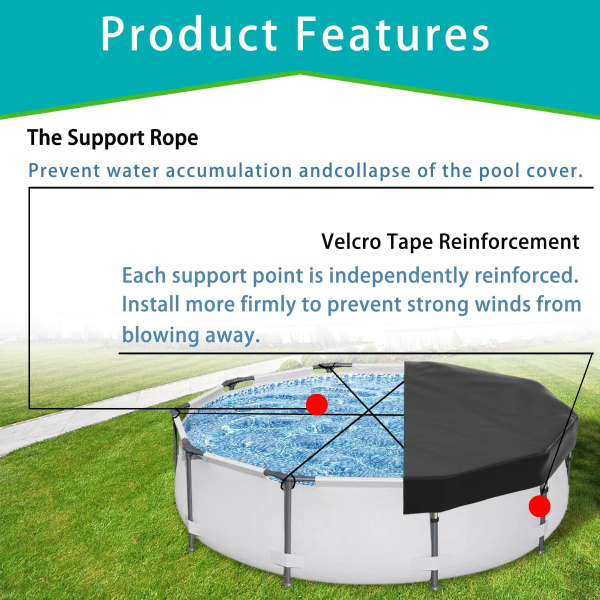 Safana heat-absorption feature warms pool water for a more comfortable swim
