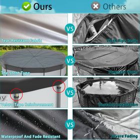 Safana multifunctional round-pool cover suitable for hot tubs and pools