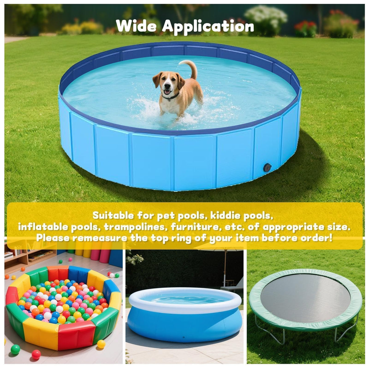 Safana round-item multipurpose cover usable on tables and trampolines