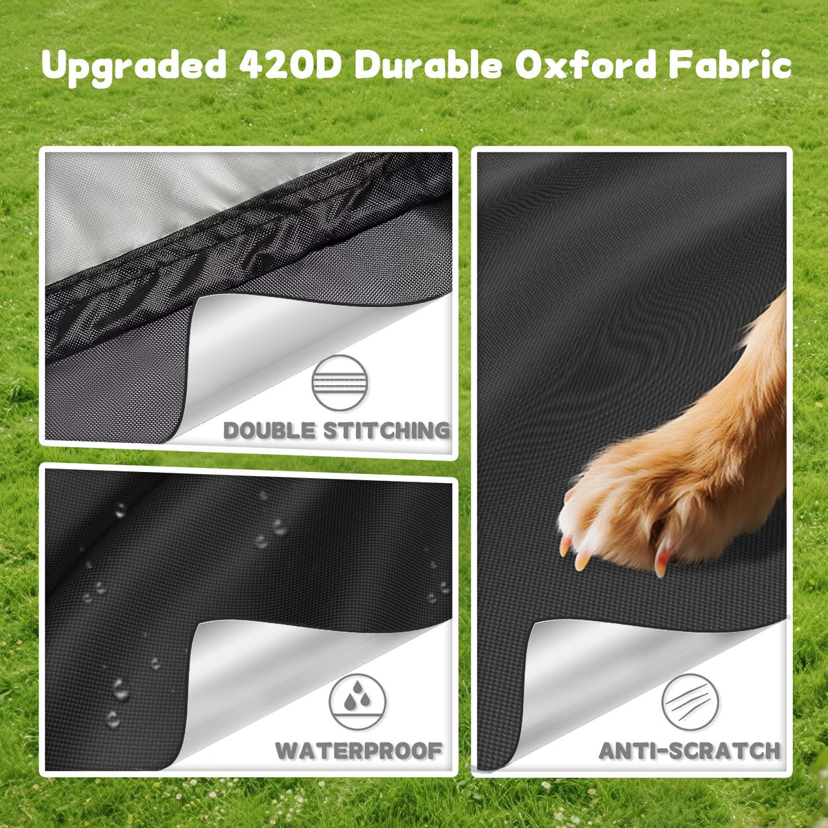 Safana silver-coated back UV protection detail illustrating heat retention