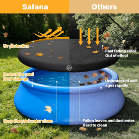 Safana silver-coated back reflects sun and cools water