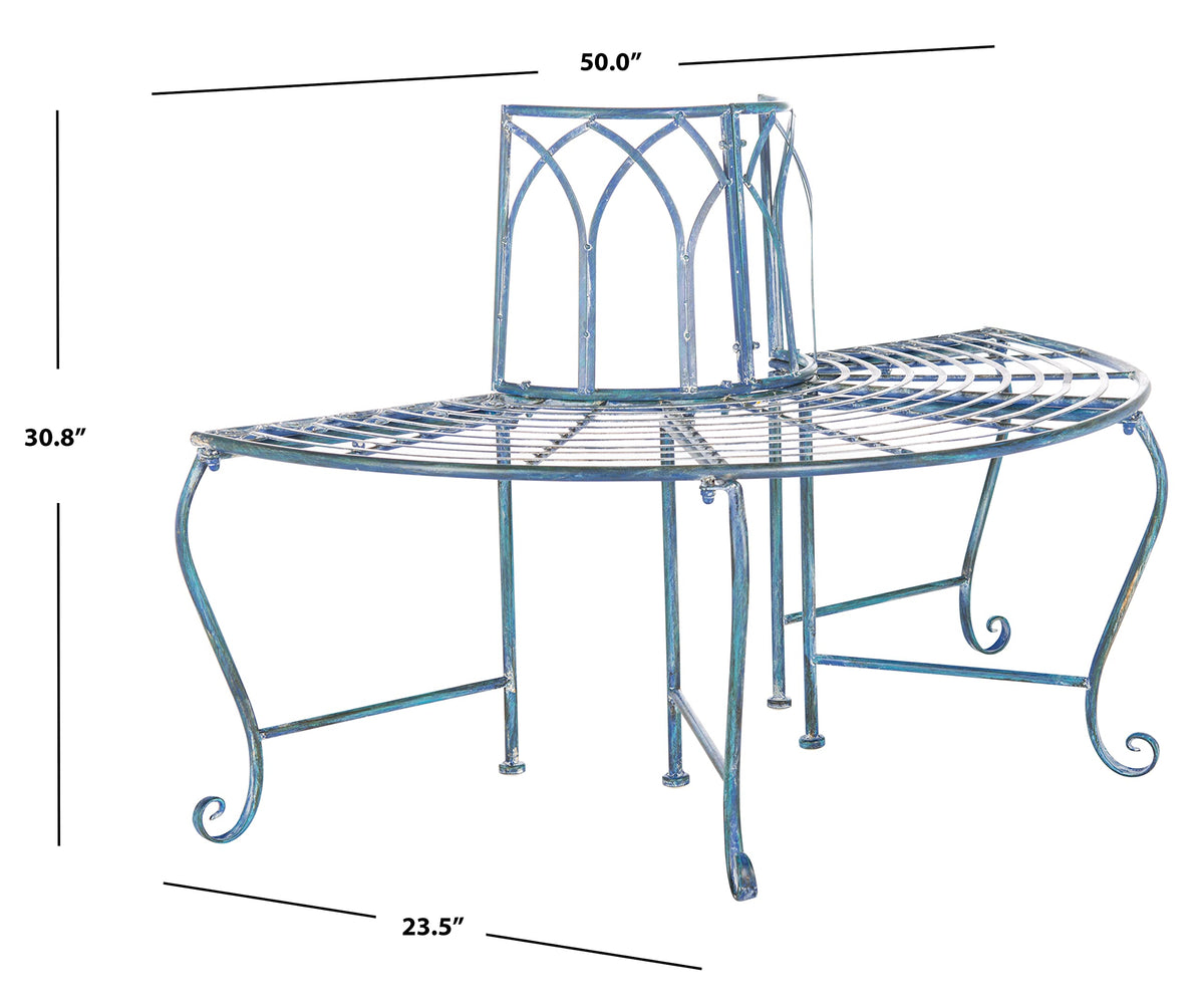 Overall bench dimensions and generous 17-inch seat height for comfort.