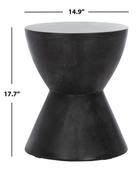Bold black finish complements contemporary décor and outdoor environments.