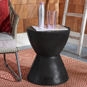 Versatile stool transitions from veranda to sunroom with ease.