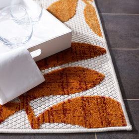 Safavieh Cabana rug in kitchen/entryway theme, versatile and easy to hose down.