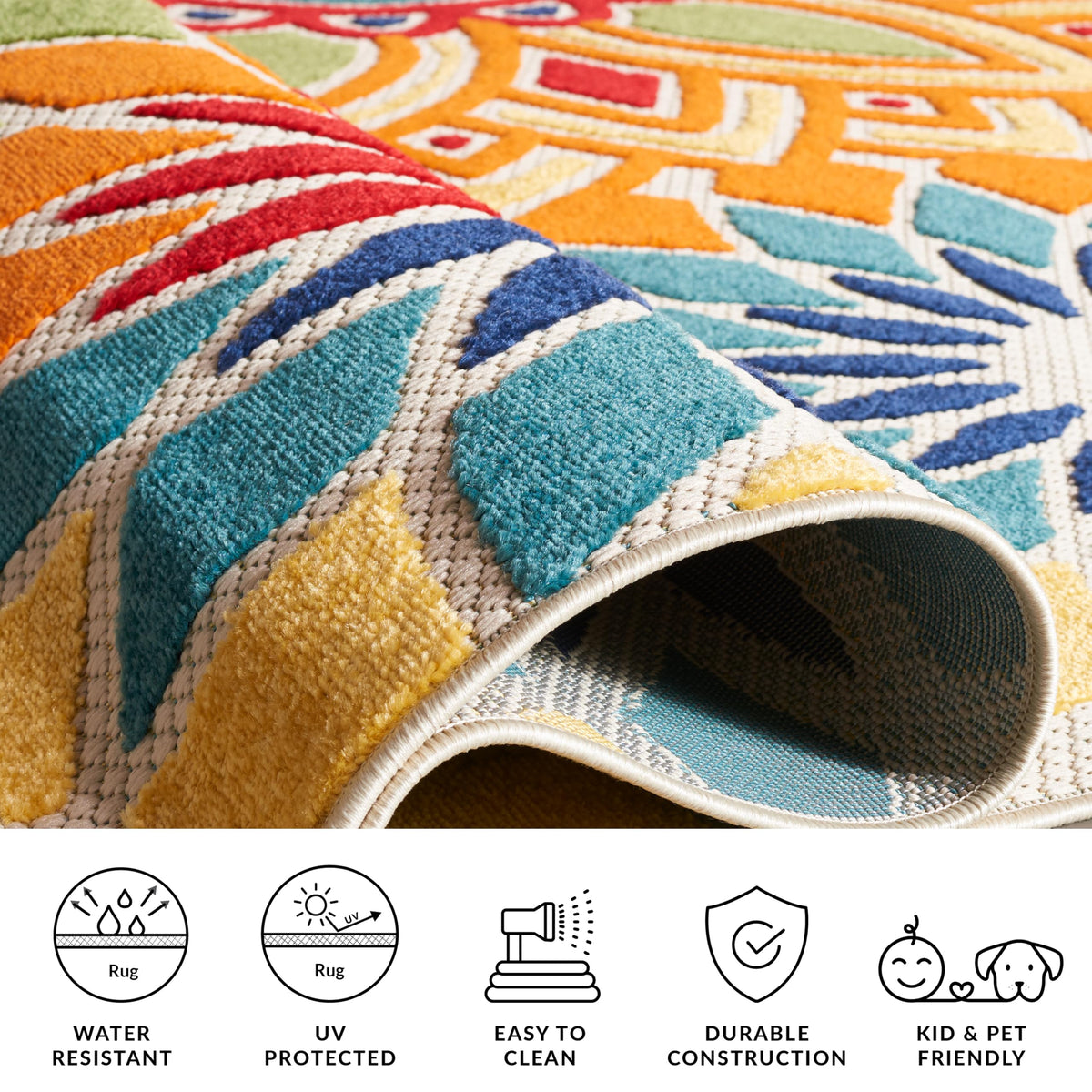 Safavieh Cabana rug shown in kitchen or mudroom setting for versatile use.