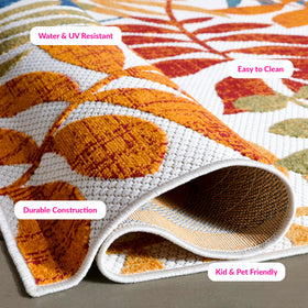 SAFAVIEH Cabana rug with UV-protected fibers for rain-or-shine outdoor use.