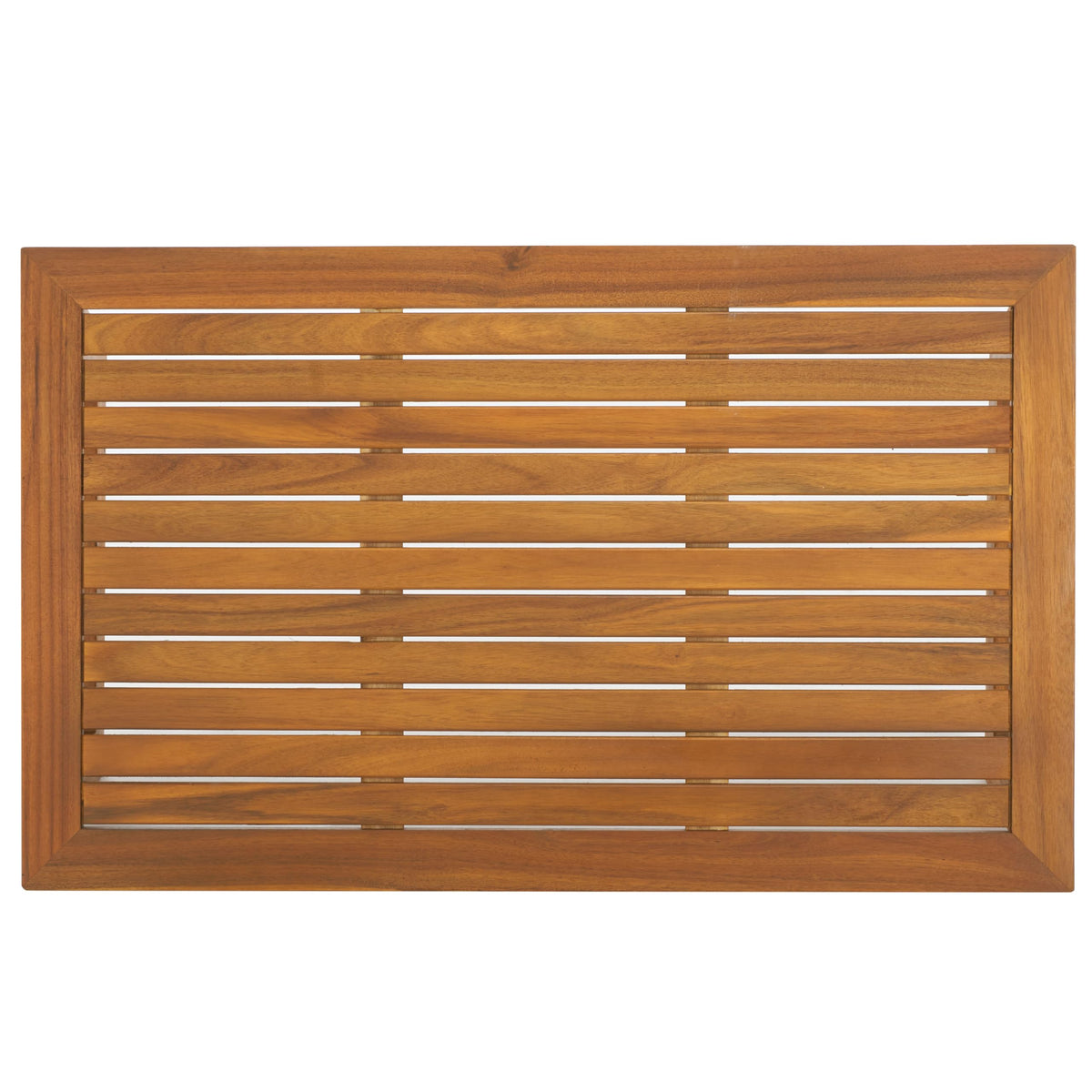 SAFAVIEH Lynn natural brown coffee table wood grain closeup reveals authentic acacia texture and finish