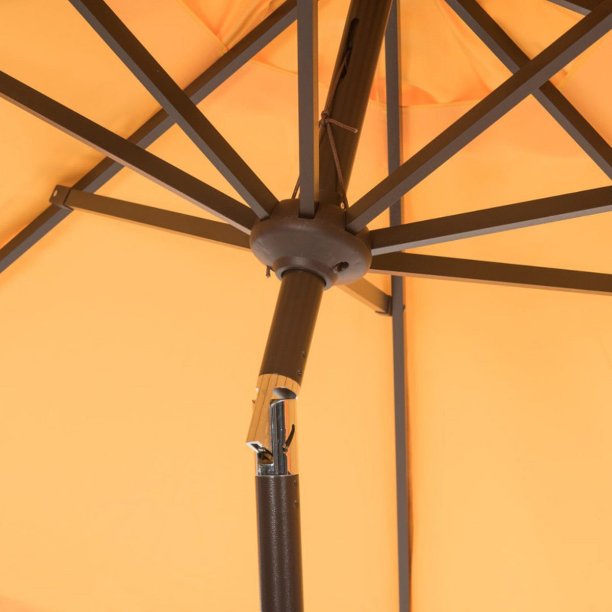 Safavieh auto-crank-tilt makes adjusting shade quick and easy