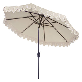 Safavieh round-shade coverage fits a 9-foot canopy