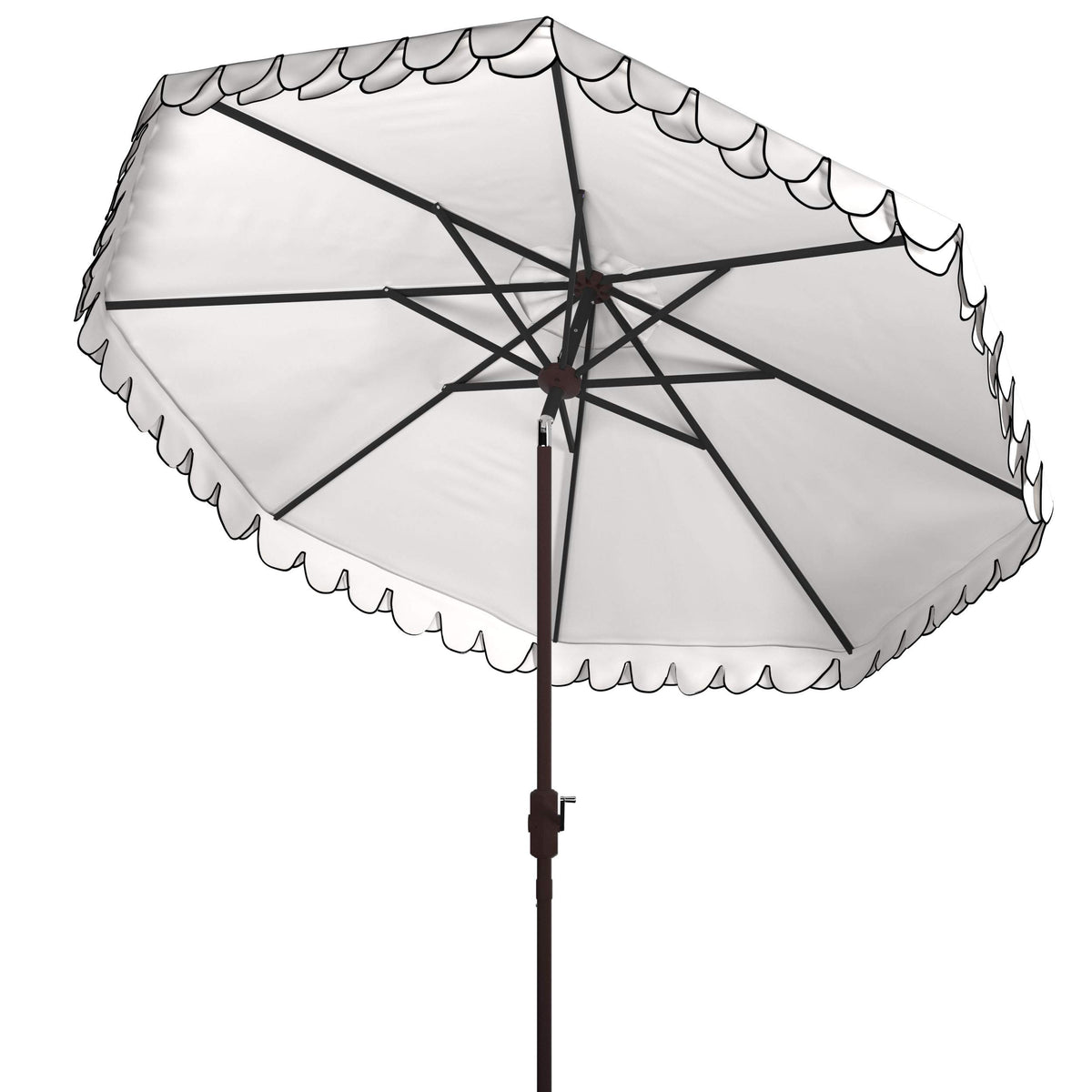 SAFAVIEH fade-resistant canopy keeps color vibrant for longer outdoor enjoyment.