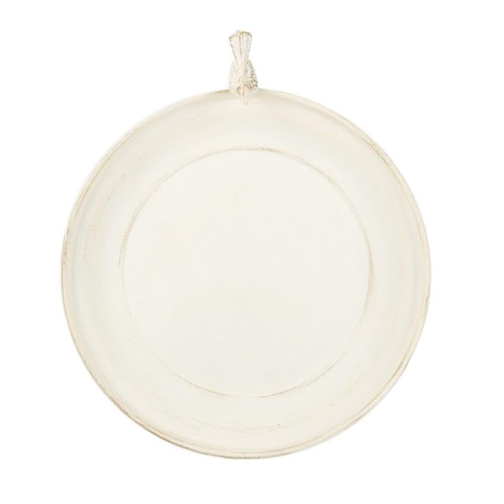 SAFAVIEH Pearl White distressed finish boosts vintage character.