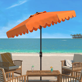 Safavieh Venice umbrella poolside ready for lounging and shade.